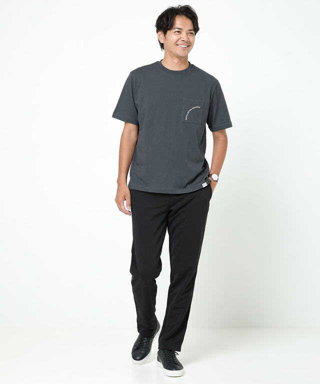 クルーネック ポケットロゴ Tシャツ