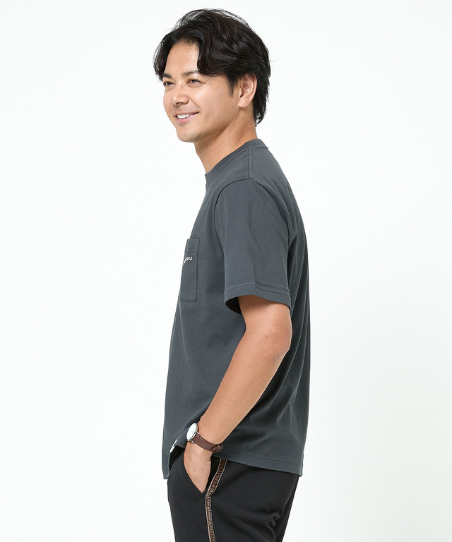 クルーネック ポケットロゴ Tシャツ