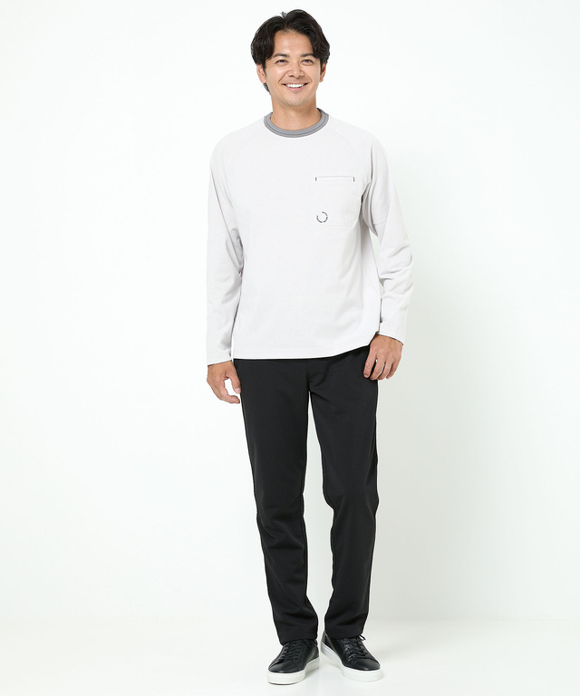 裏起毛 ラグランスリーブ トレーナー