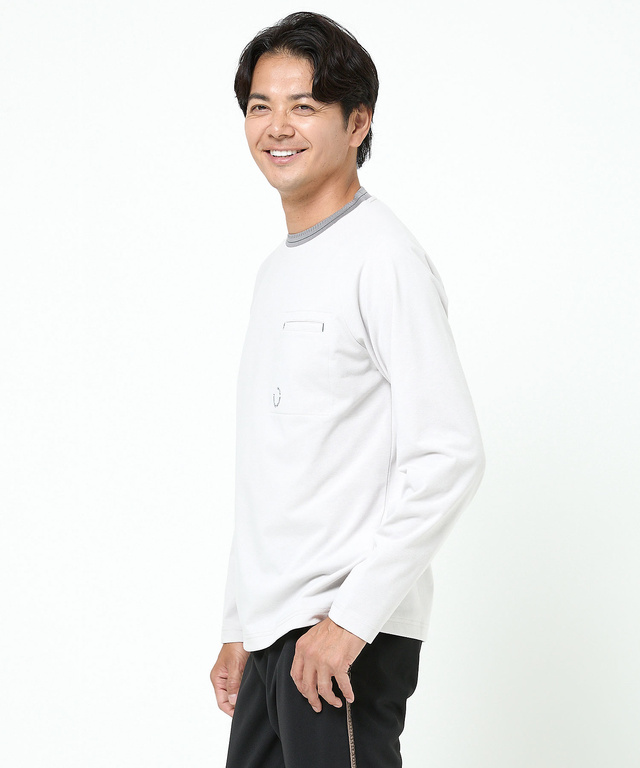 裏起毛 ラグランスリーブ トレーナー