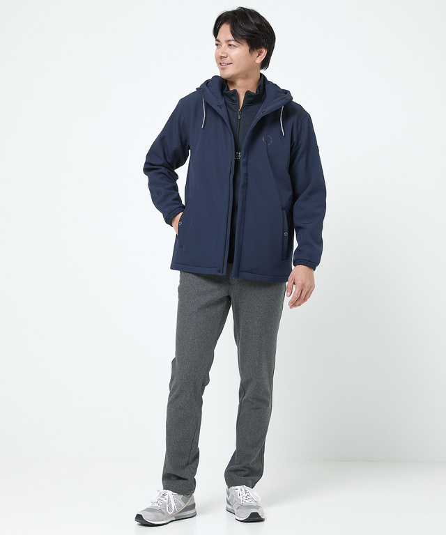 裏起毛 ロゴプリント パーカー