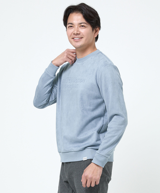 微起毛 ロゴ トレーナー