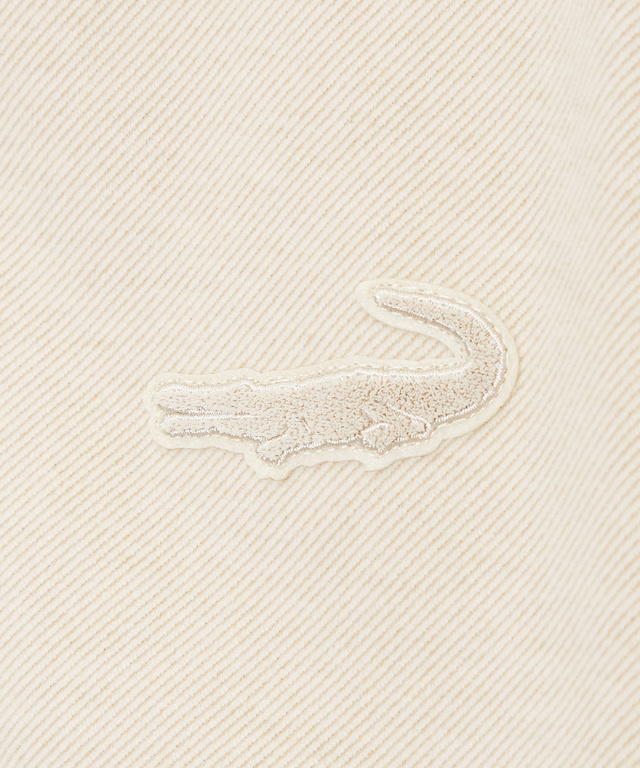 ツイル素材 ハーフジップ トレーナー