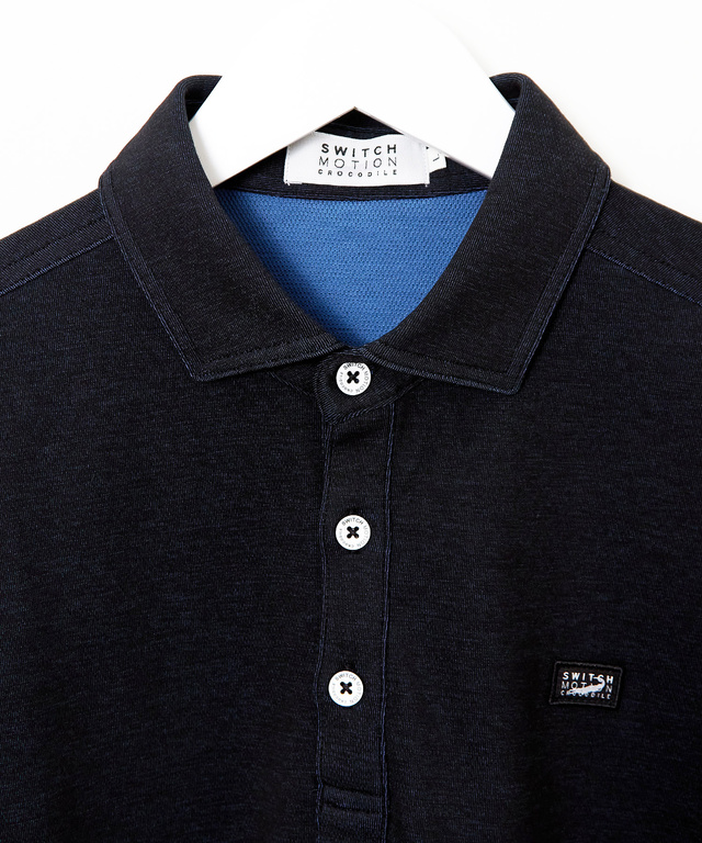 ダブルフェイス  配色 ポロシャツ