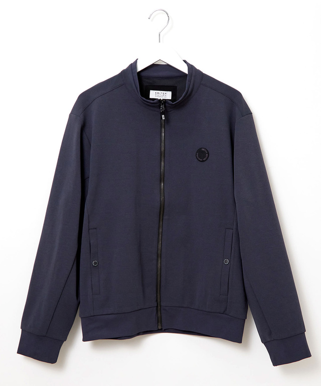 ジャージ素材 フルジップ ブルゾン