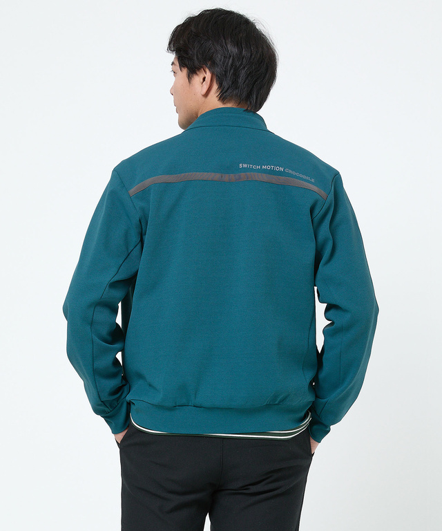 ジャージ素材 フルジップ ブルゾン