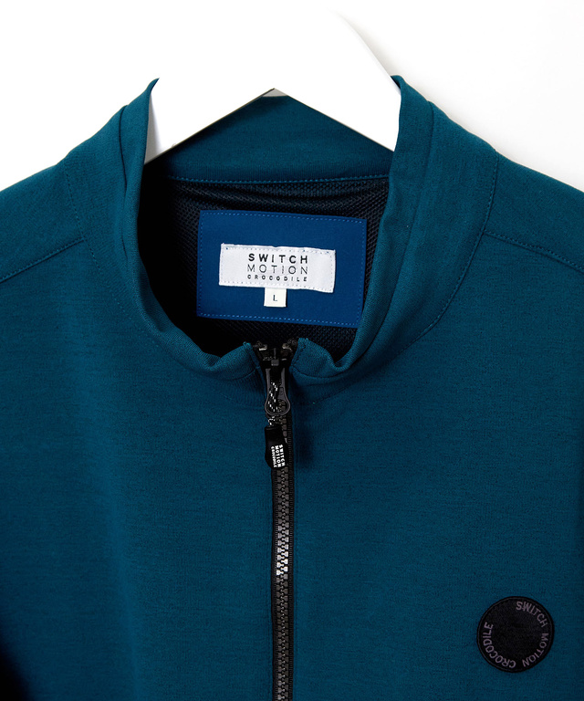 ジャージ素材 フルジップ ブルゾン