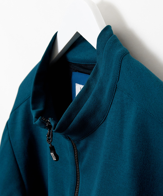 ジャージ素材 フルジップ ブルゾン