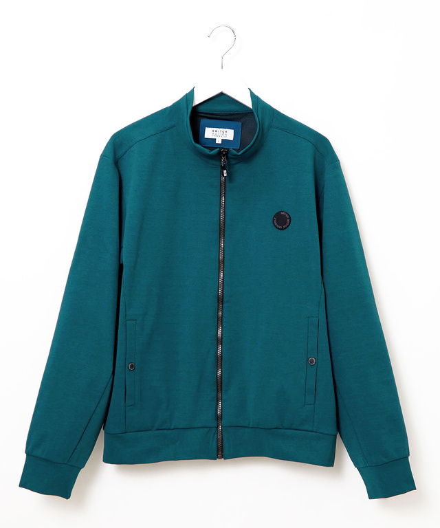 ジャージ素材 フルジップ ブルゾン