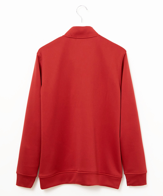 ロゴ刺繍 ハーフジップ  プルオーバー