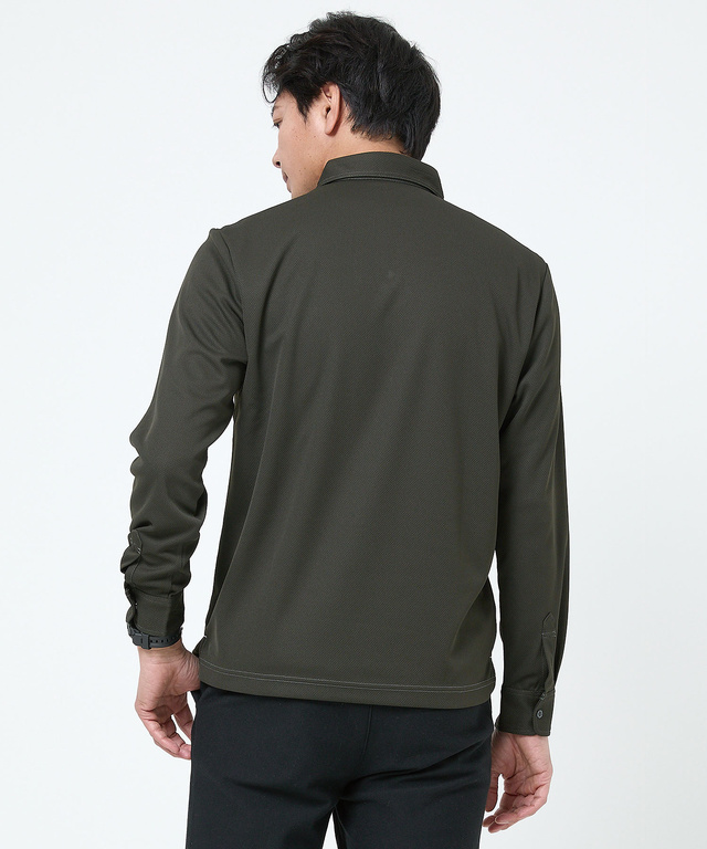 ロゴ刺繍 ステッチ ポロシャツ