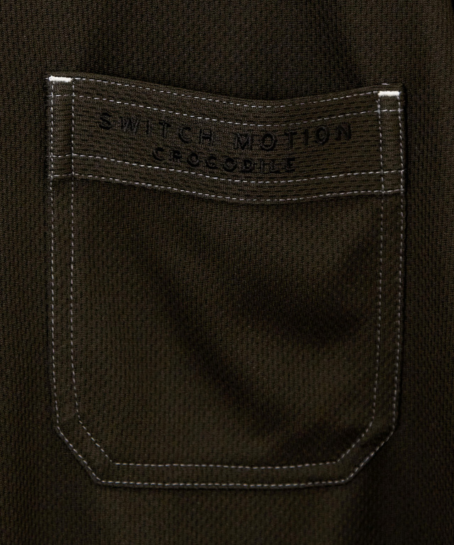 ロゴ刺繍 ステッチ ポロシャツ