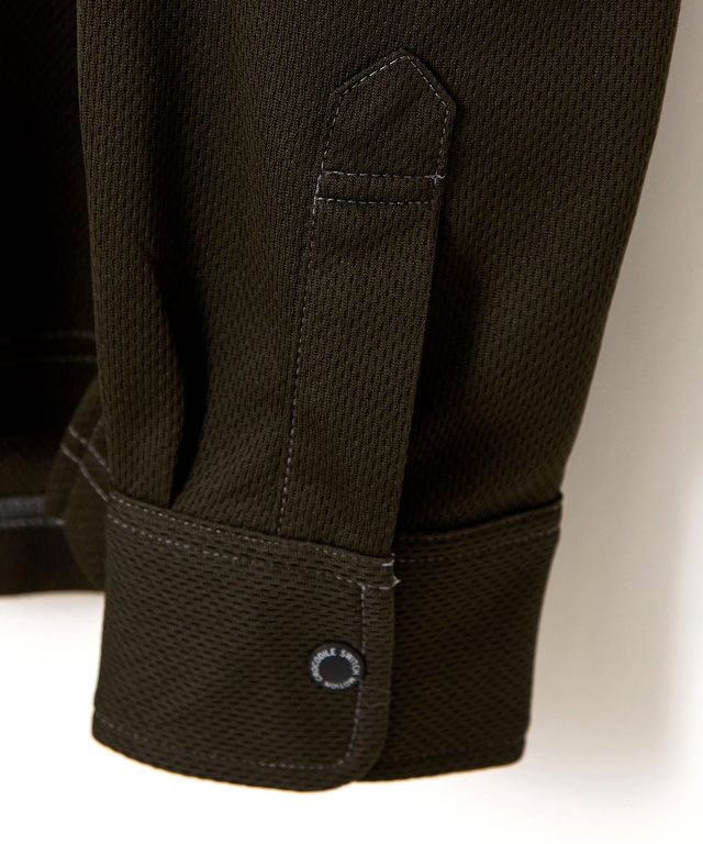 ロゴ刺繍 ステッチ ポロシャツ