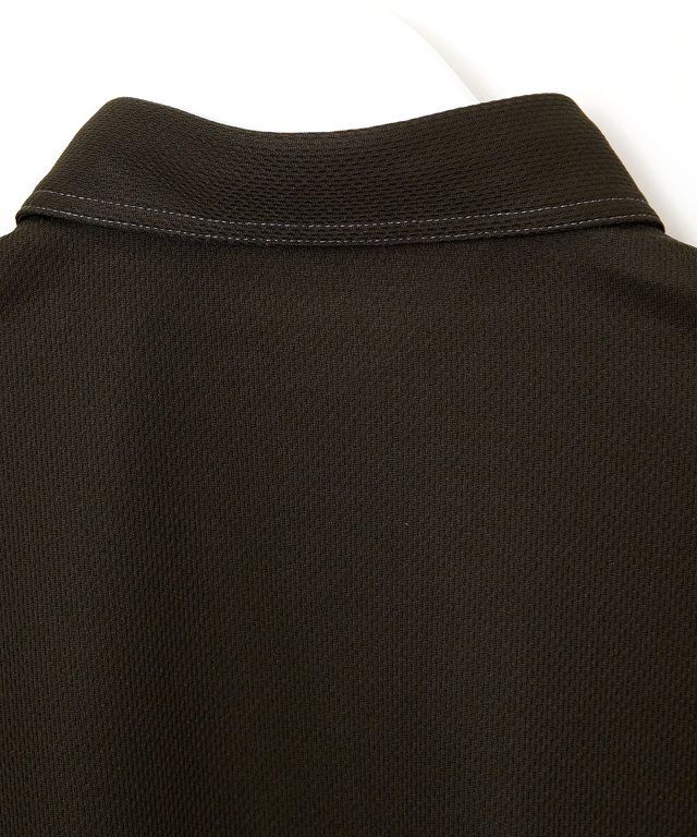 ロゴ刺繍 ステッチ ポロシャツ