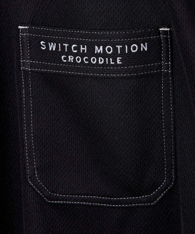 ロゴ刺繍 ステッチ ポロシャツ