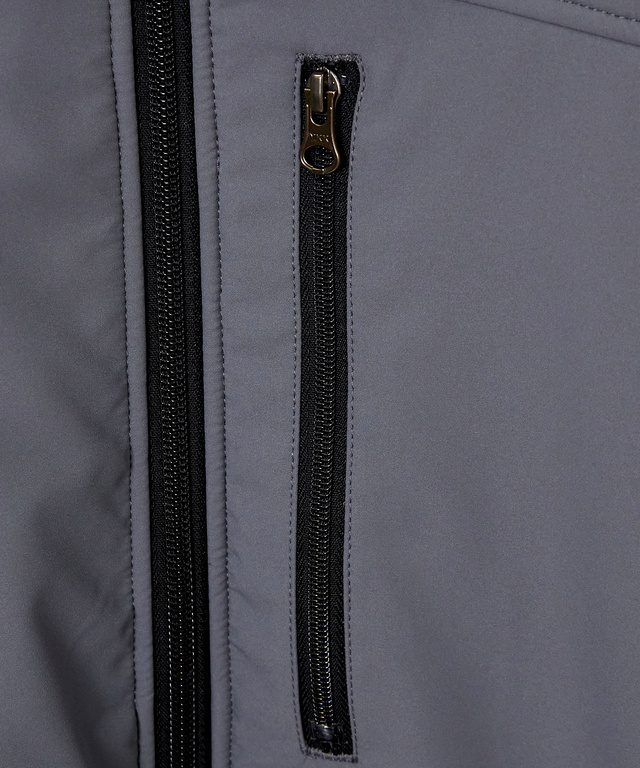 フリース切り替え スタンドカラー ブルゾン