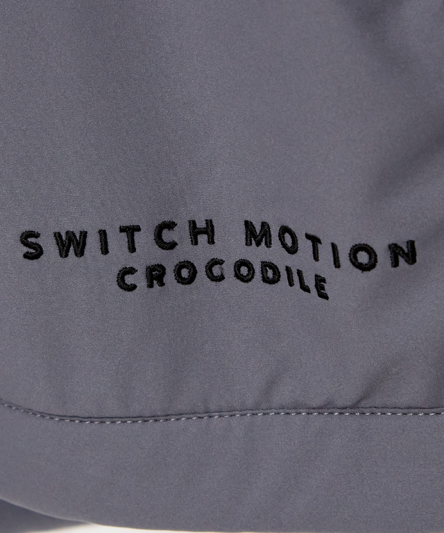 フリース切り替え スタンドカラー ブルゾン