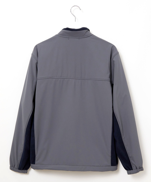 フリース切り替え スタンドカラー ブルゾン