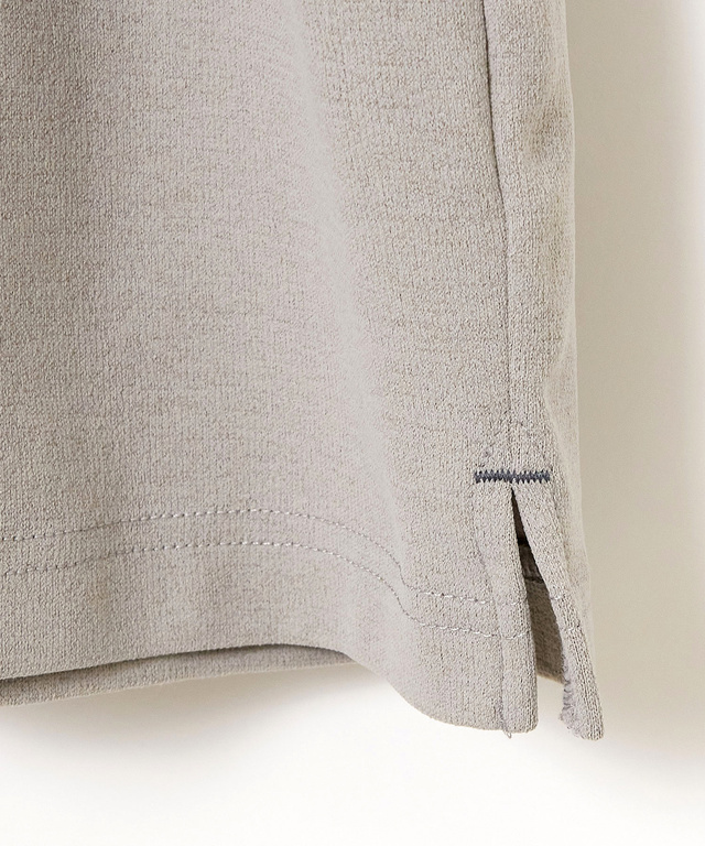 スタンドカラー ハーフジップ プルオーバー