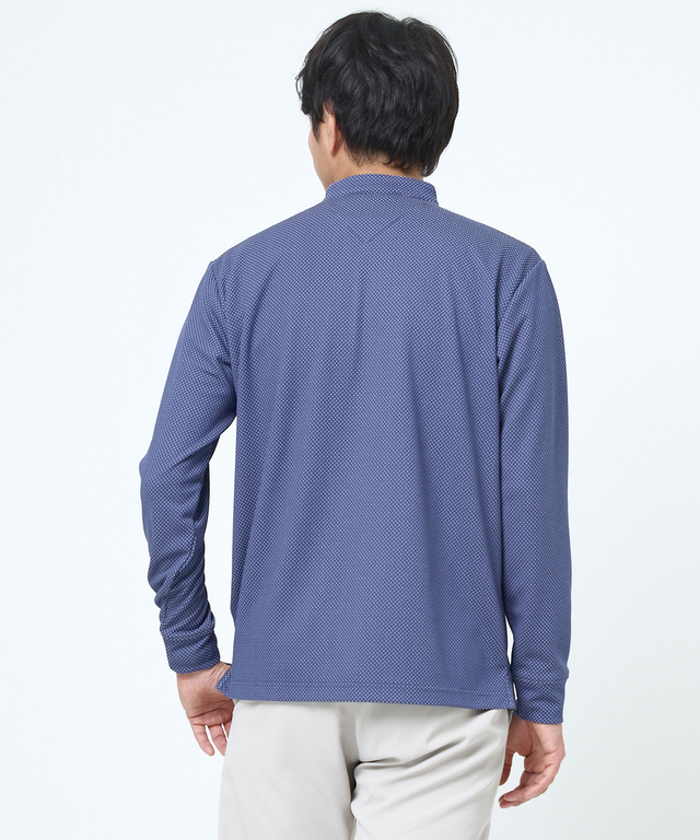 スタンドカラー パイピング Tシャツ