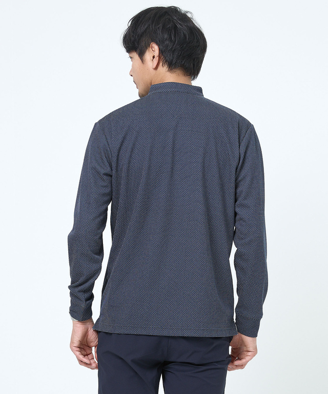 スタンドカラー パイピング Tシャツ