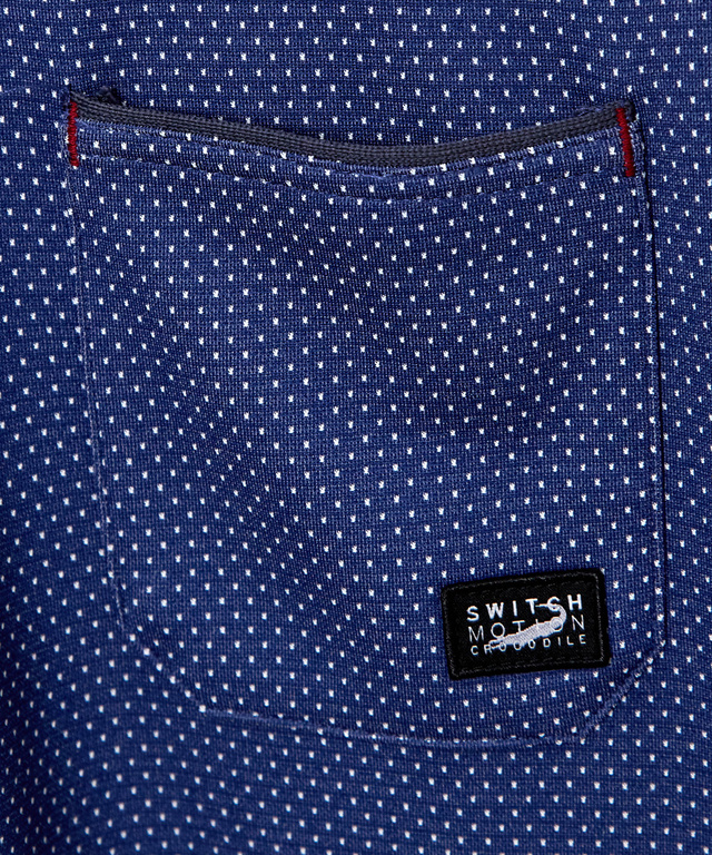 スタンドカラー パイピング Tシャツ