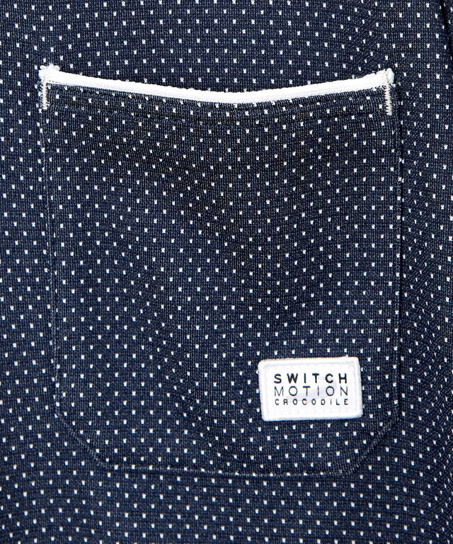 スタンドカラー パイピング Tシャツ