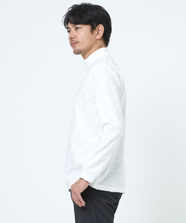 パイル ジャカード ハイネックTシャツ