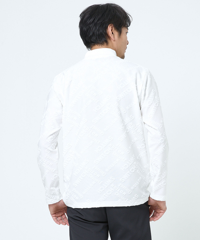 パイル ジャカード ハイネックTシャツ