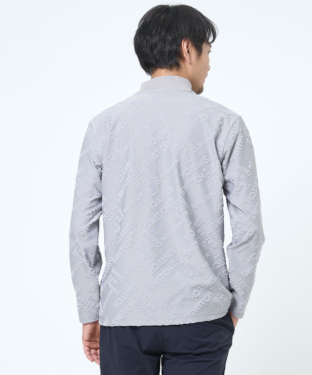 パイル ジャカード ハイネックTシャツ