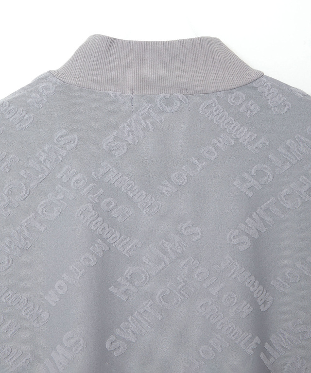 パイル ジャカード ハイネックTシャツ