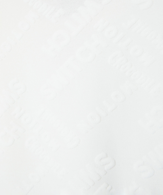 パイル ジャカード ハイネックTシャツ