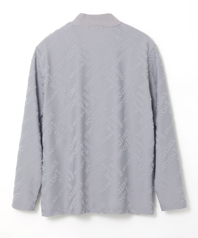 パイル ジャカード ハイネックTシャツ