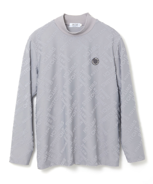 パイル ジャカード ハイネックTシャツ