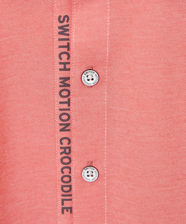 鹿の子 ロゴプリント ポロシャツ