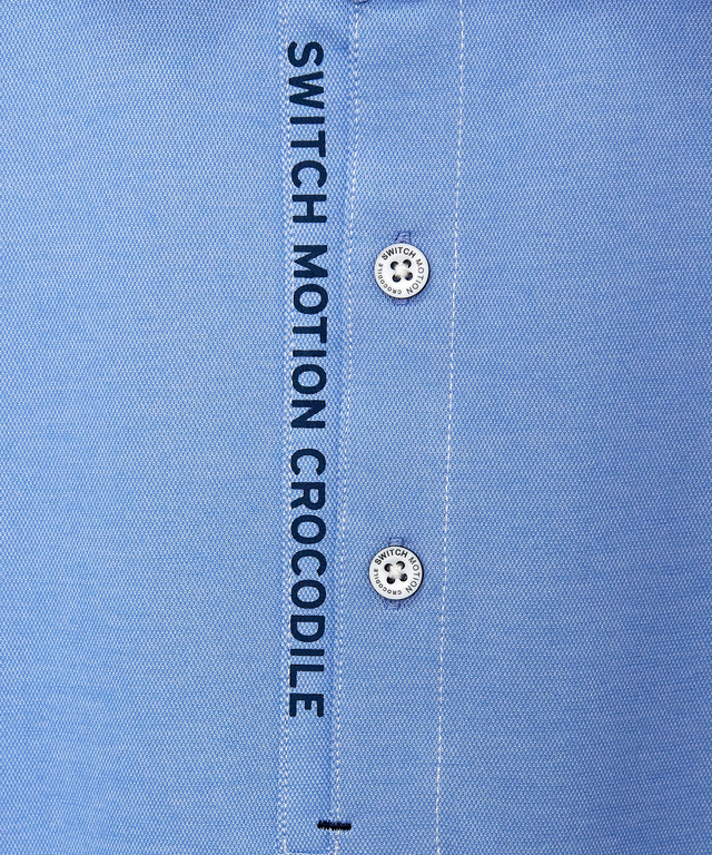 鹿の子 ロゴプリント ポロシャツ