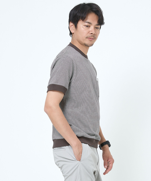 ベーシック リブ Tシャツ
