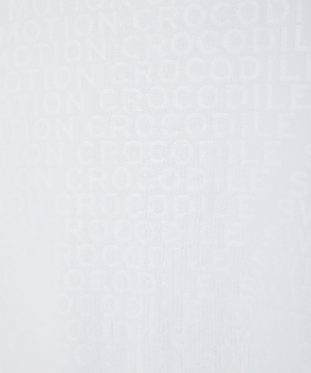 エンボスプリント 襟切り替え ポロシャツ