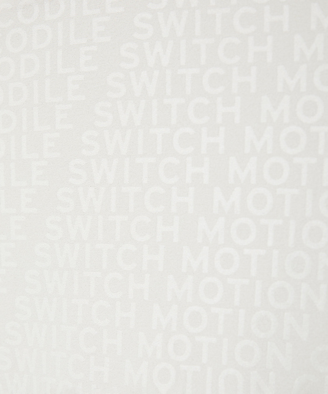 エンボスプリント 襟切り替え ポロシャツ