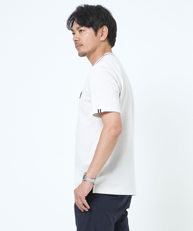 襟ライン サークルロゴ  Tシャツ