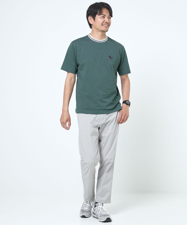 襟ライン サークルロゴ  Tシャツ
