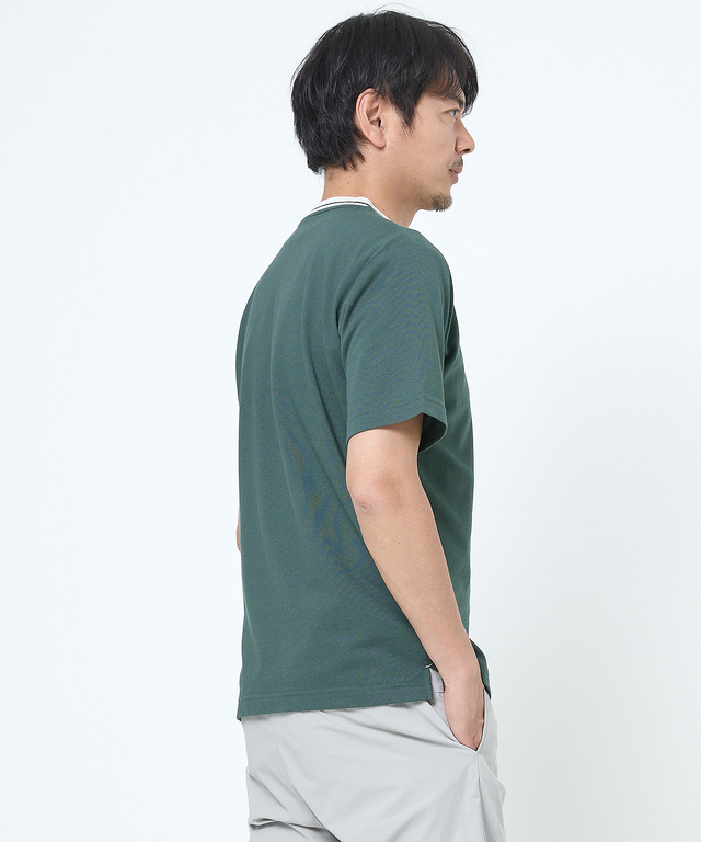 襟ライン サークルロゴ  Tシャツ
