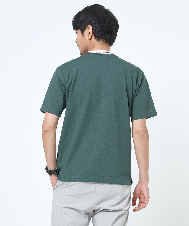 襟ライン サークルロゴ  Tシャツ
