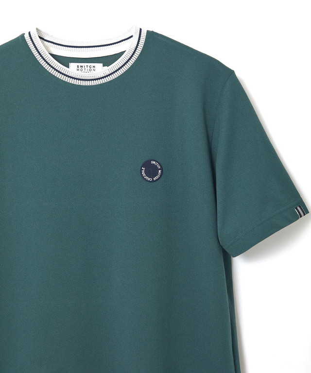 襟ライン サークルロゴ  Tシャツ