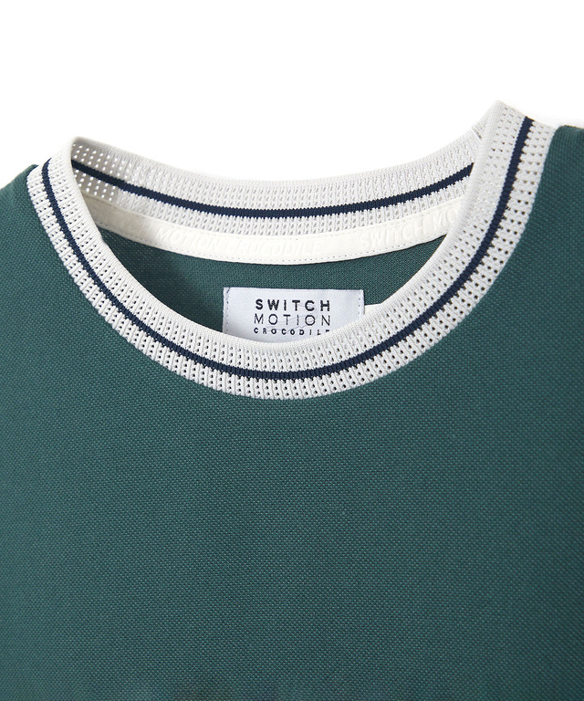 襟ライン サークルロゴ  Tシャツ