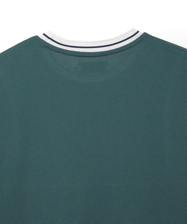 襟ライン サークルロゴ  Tシャツ