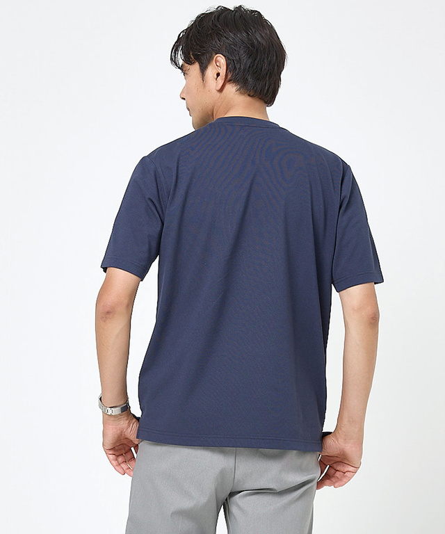 鹿の子 襟デザイン Tシャツ