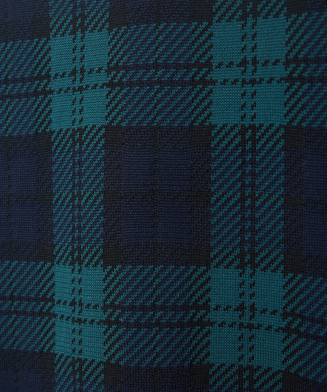 チェック柄 クルーネック セーター【手洗いOK】