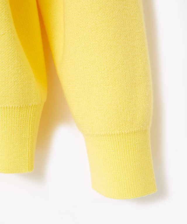 ロゴ クルーネック ニット【手洗いOK】