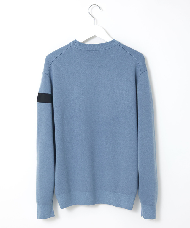 ロゴ クルーネック ニット【手洗いOK】